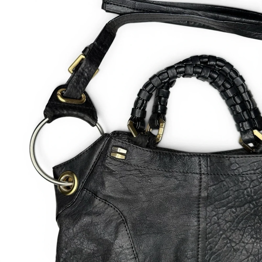 OrYany Leather Bag Slouchy Soft Biker Hobo Crossbody Handbag Large $585 Italy